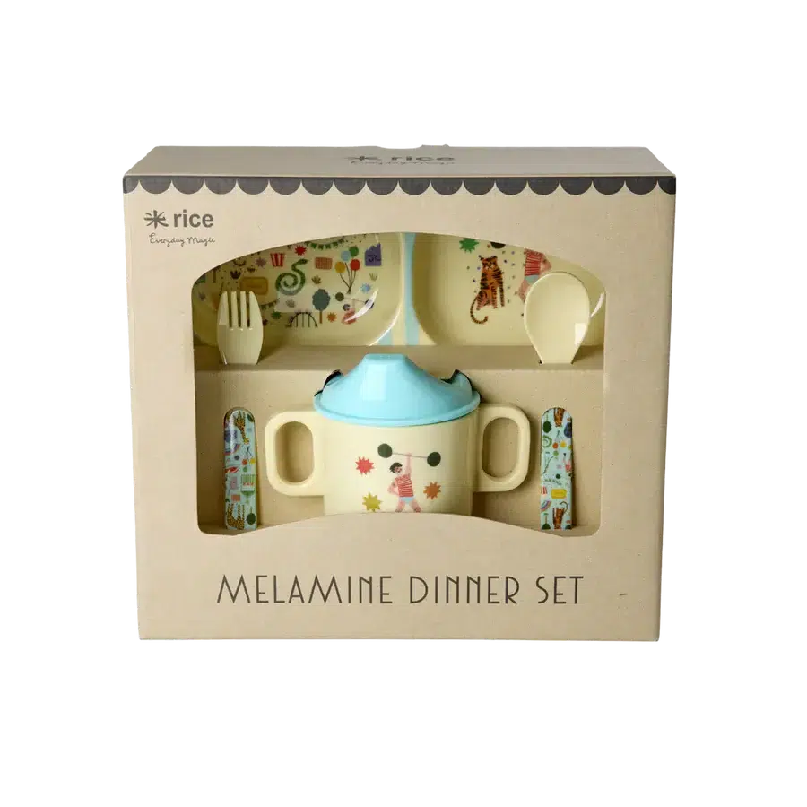 Baby Dinner Set - Mint Fun Fair
