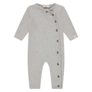 Baby suit long sleeve - Light Grey Melange
