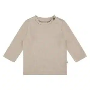 Baby T-Shirt Long Sleeve - Oatmeal Melange