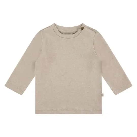 Baby T-Shirt Long Sleeve - Oatmeal Melange