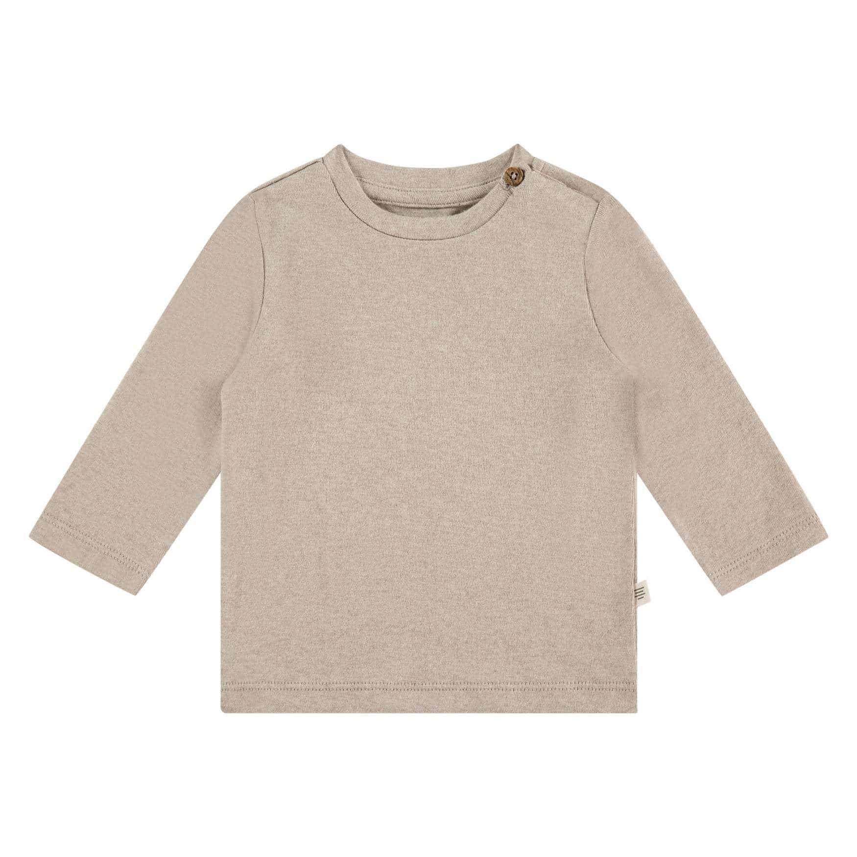 Baby T-Shirt Longsleeve - Oatmeal Melange
