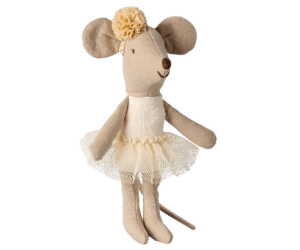 Ballerina muis - Kleine zus - Off White