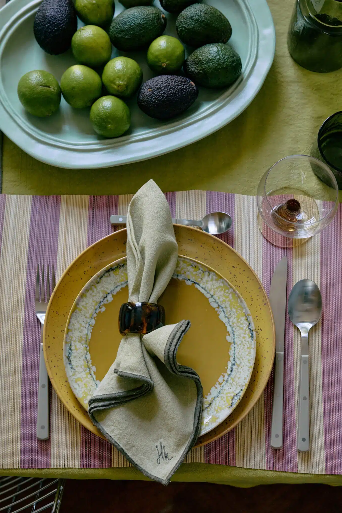 Bamboo placemat - Roseate
