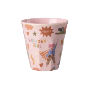 Beker - Hero print - Roze