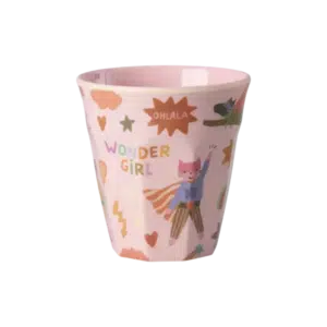 Beker - Hero print - Roze