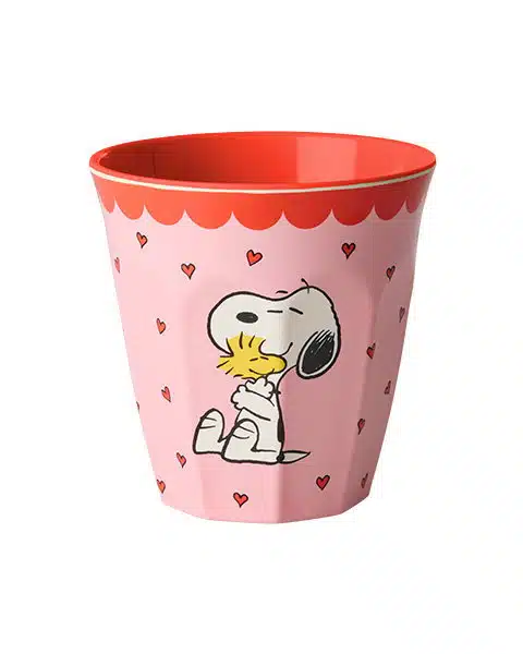 Beker - Snoopy print pink