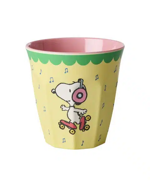 Beker - Snoopy print Yellow