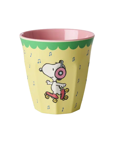 Beker - Snoopy print Yellow