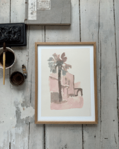 Belle Matinee met Houten Lijst - 30 x 40