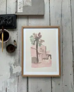 Belle Matinee met Houten Lijst - 30 x 40