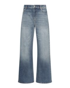 Bine Lui Relaxed Long Jeans - Mid Blue Wash