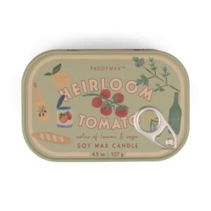 Bistro Tomato Printed Tin Candle - Heirloom Tomato