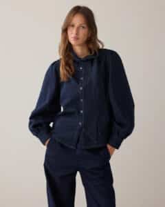 Blouse Cotton lurex denim – Nightbluedenim