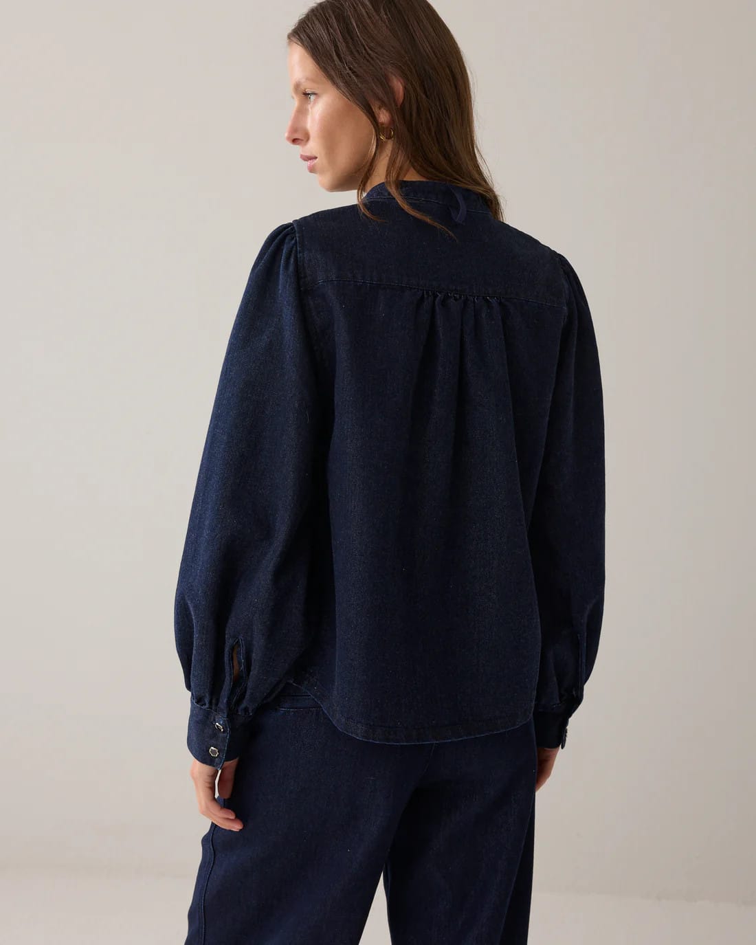 Blouse Cotton lurex denim – Nightbluedenim