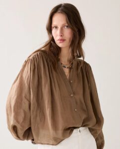 Blouse Ramie – Deep Fig