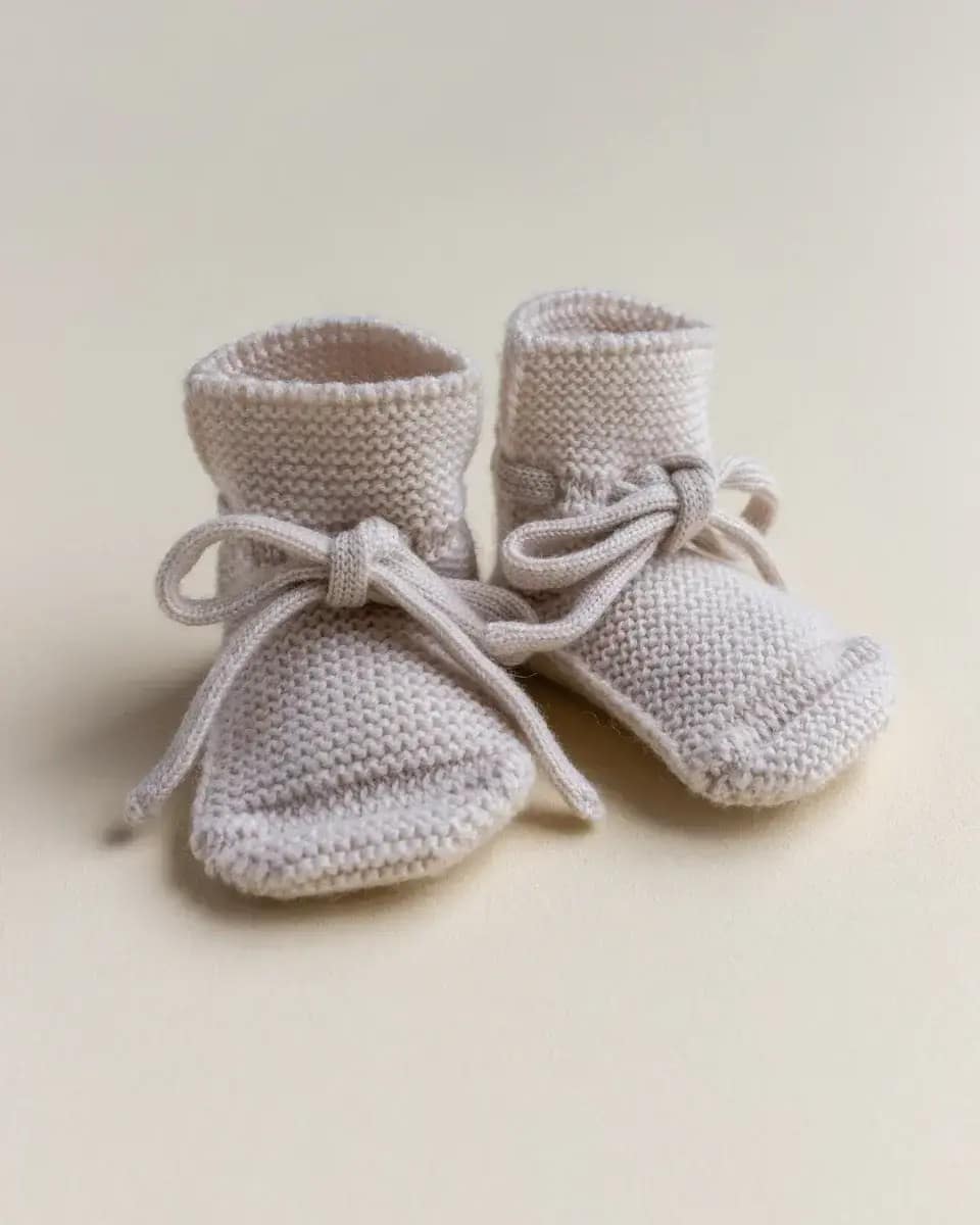 Booties - 0-9 mnd - Cream