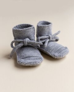 Booties - 0-9 mnd - Grey Melange