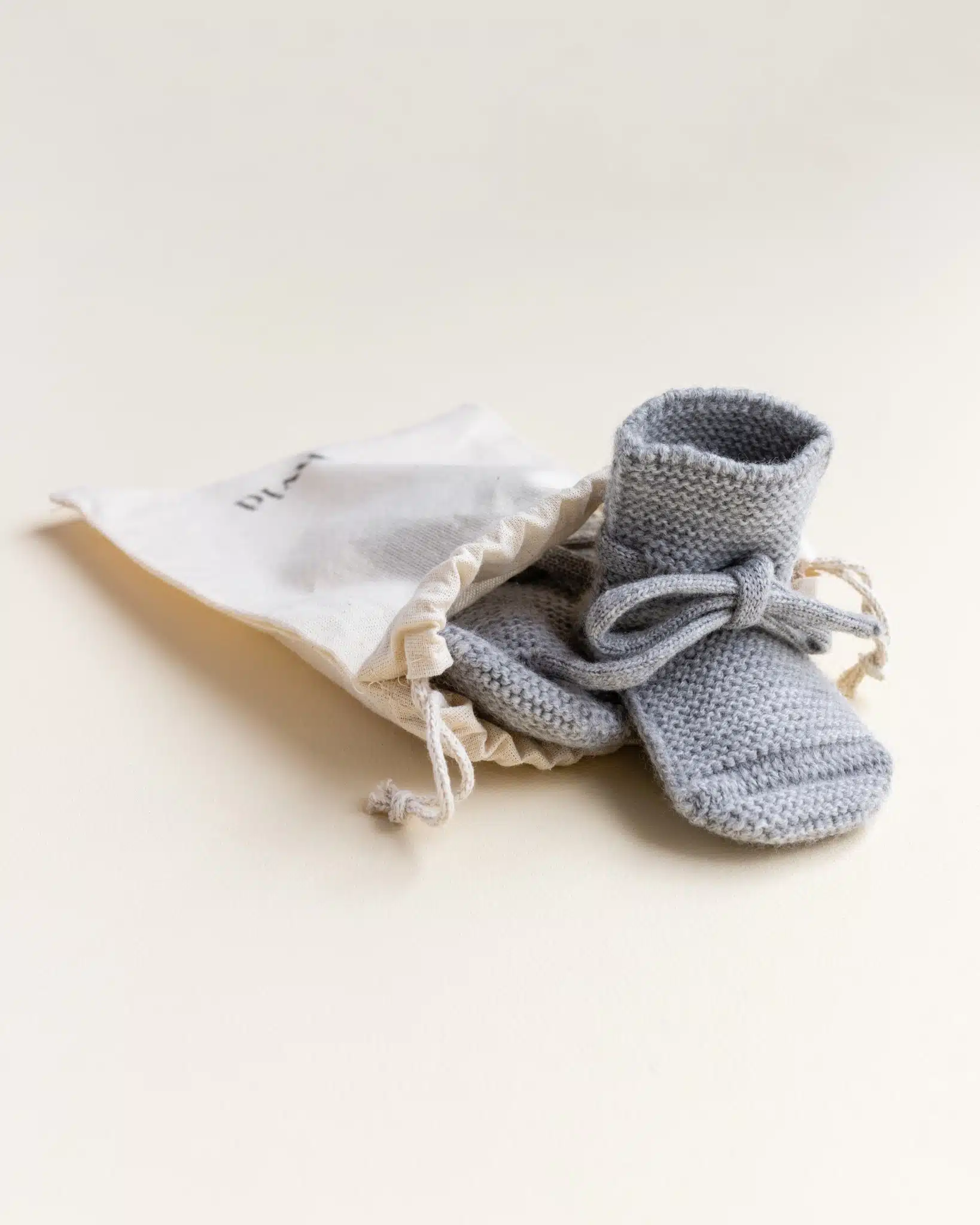Booties - 0-9 mnd - Grey Melange