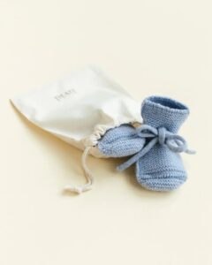 Booties - 0-9 mnd - Light Blue