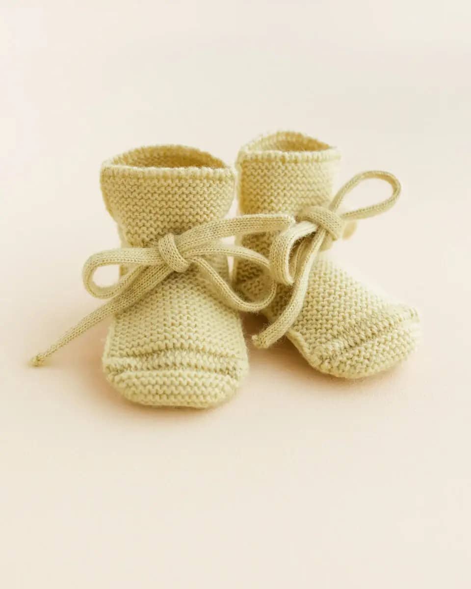 Booties - 0-9 mnd - Light Yellow