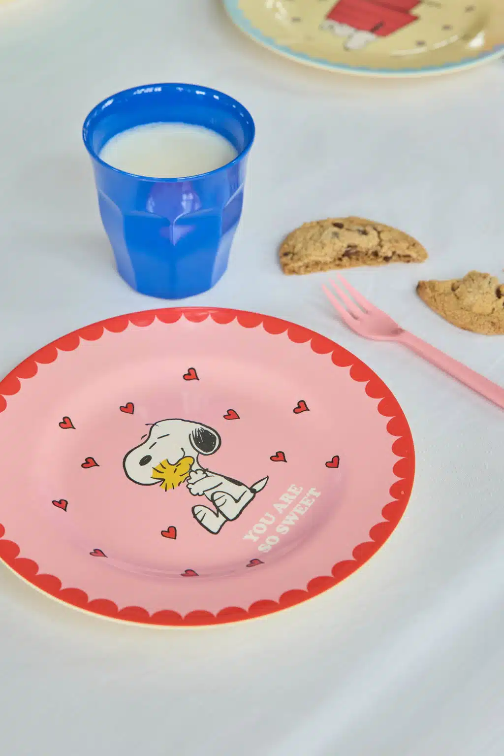 Bordje - Roze - Snoopy Print