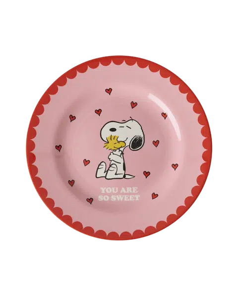 Bordje - Roze - Snoopy Print