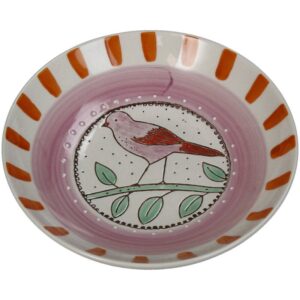 Bowl Bird and Stripes