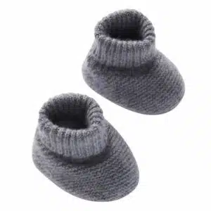 Cassidy baby slofjes – Medium Grey Melange One size