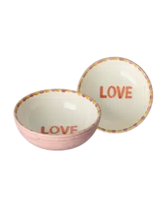 Ceramic Bowl LOVE - Pink