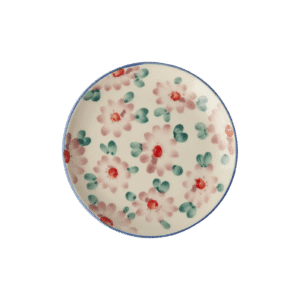 Ceramic Cake Plate - Flowers Pink