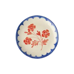 Ceramic Cake Plate - Vintage Flower