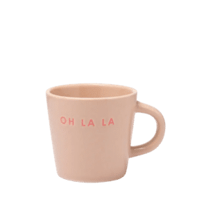 Ceramic espresso cup OH LA LA