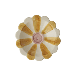 Ceramic Flower Dipping Bowl - Yellow