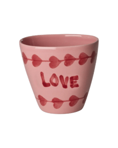 Ceramic Oval Cup - Handpainted LOVE