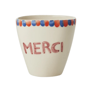 Ceramic Oval Cup - MERCI (300 ml)