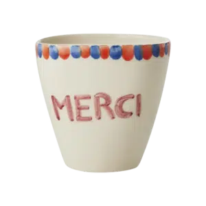 Ceramic Oval Cup - MERCI (300 ml)