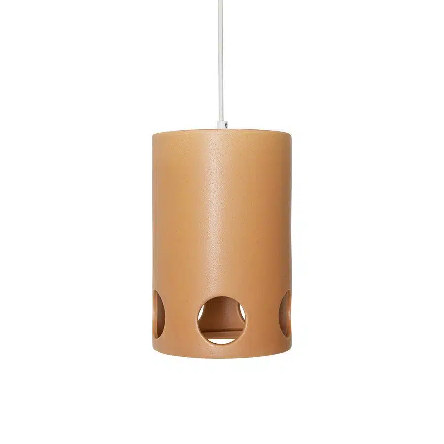 Ceramic pendant lamp - Peach