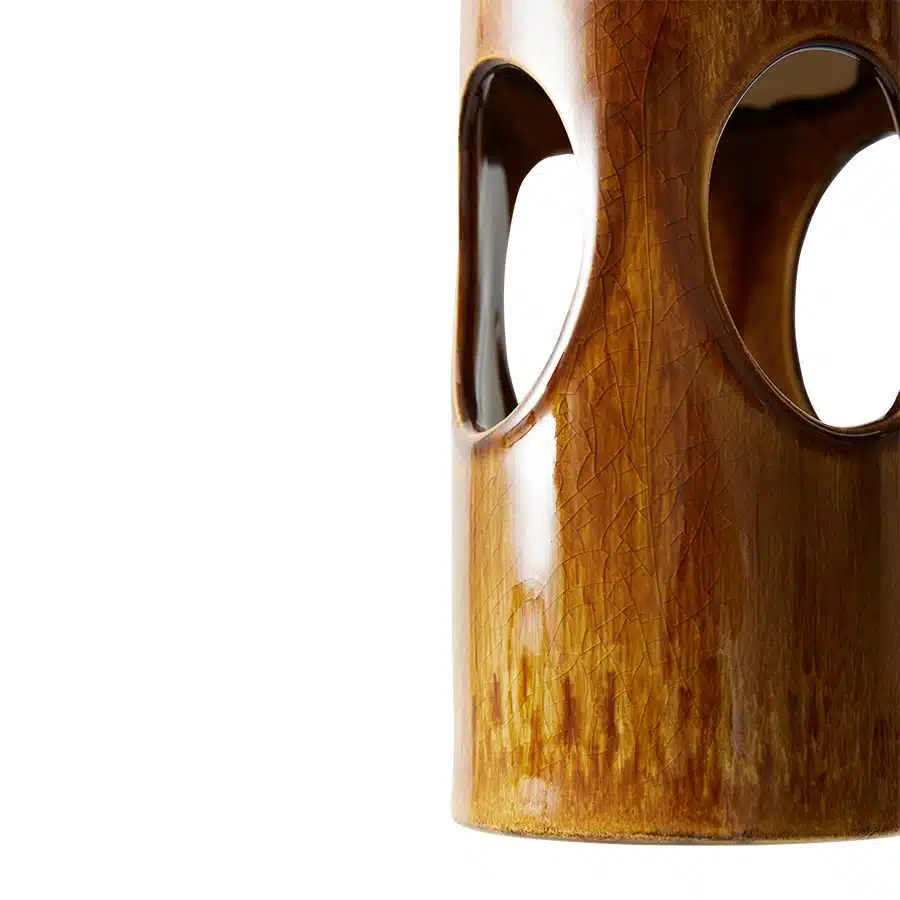 Ceramic pendant lamp - Rosewood
