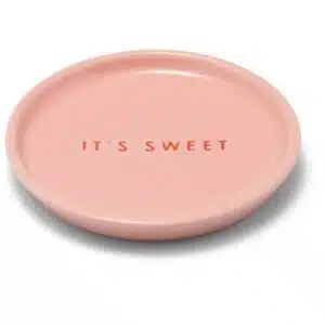 Ceramic petit four plate IT'S SWEET