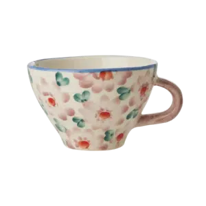 Ceramic Tea Cup - Flowers Pink (150 ml)