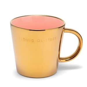 Ceramic tea cup LIQUID GLITTERS