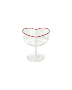 Champagne Coupe Glass in Heart Shape