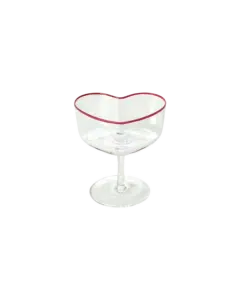 Champagne Coupe Glass in Heart Shape