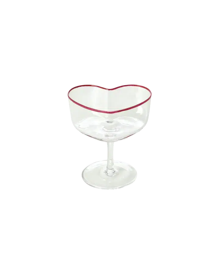 Champagne Coupe Glass in Heart Shape