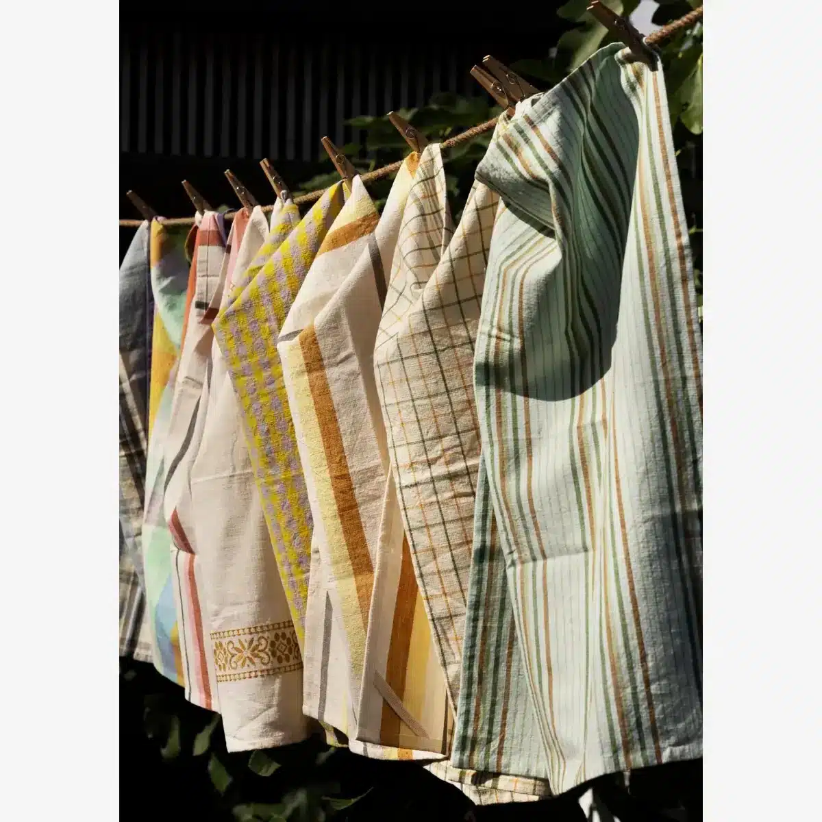 Checked kitchen towel - Yellow