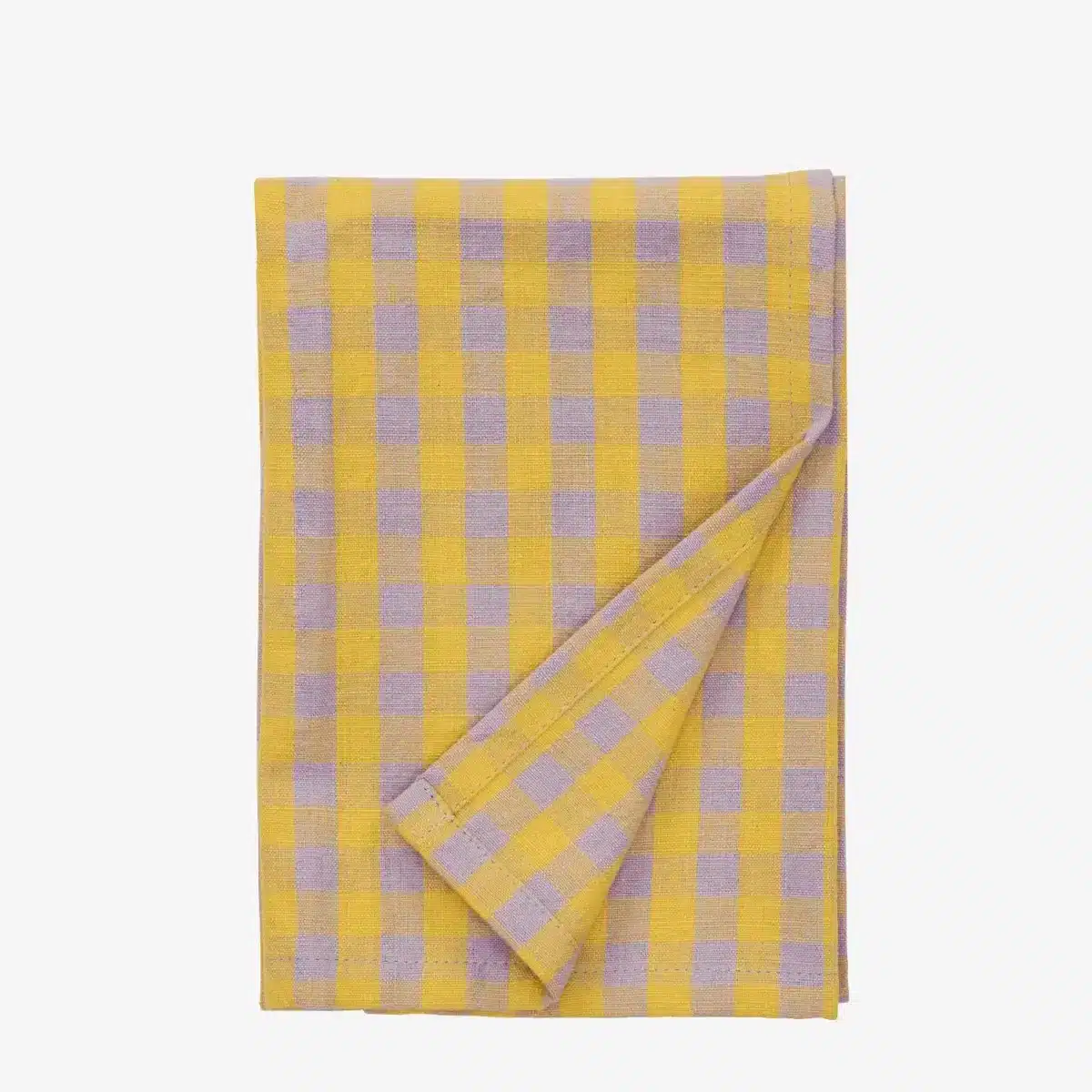 Checked kitchen towel - Yellow