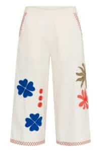 Chrestella Cropped Pants - Spring Gardenia