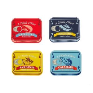 Coasters Conserverie x4 assorted colours