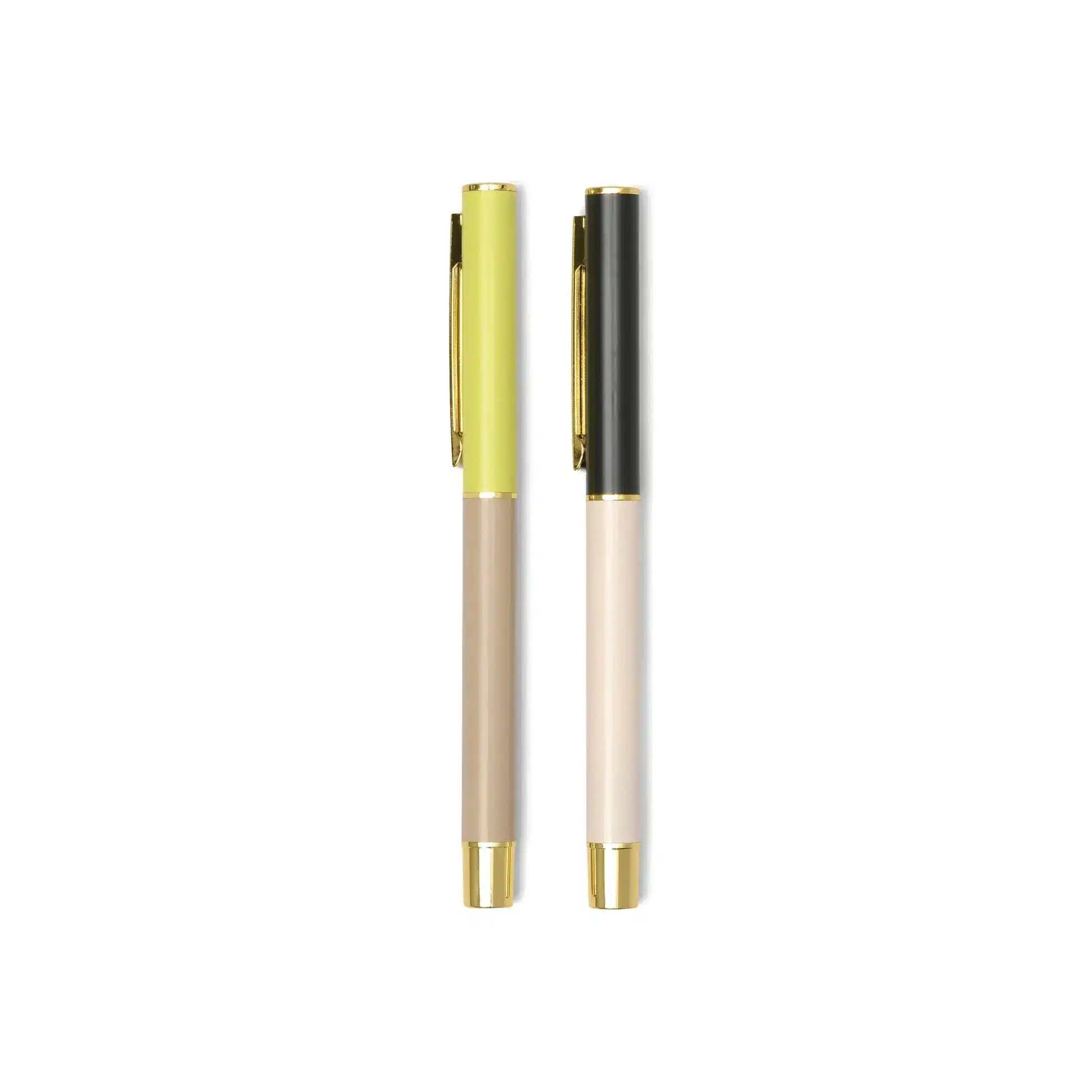Color Block Pens - Off White/Taupe (set of 2)