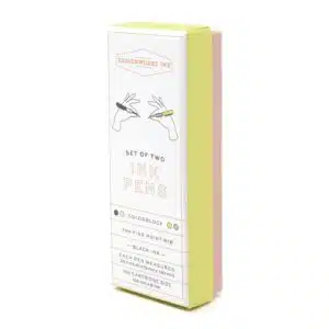 Color Block Pens - Off White/Taupe (set of 2)